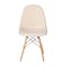 Flash Furniture 2 Pack Off-White Faux Sherpa Chairs with Wood Legs, 2PK DL-10-W-2-GG - alternate 5